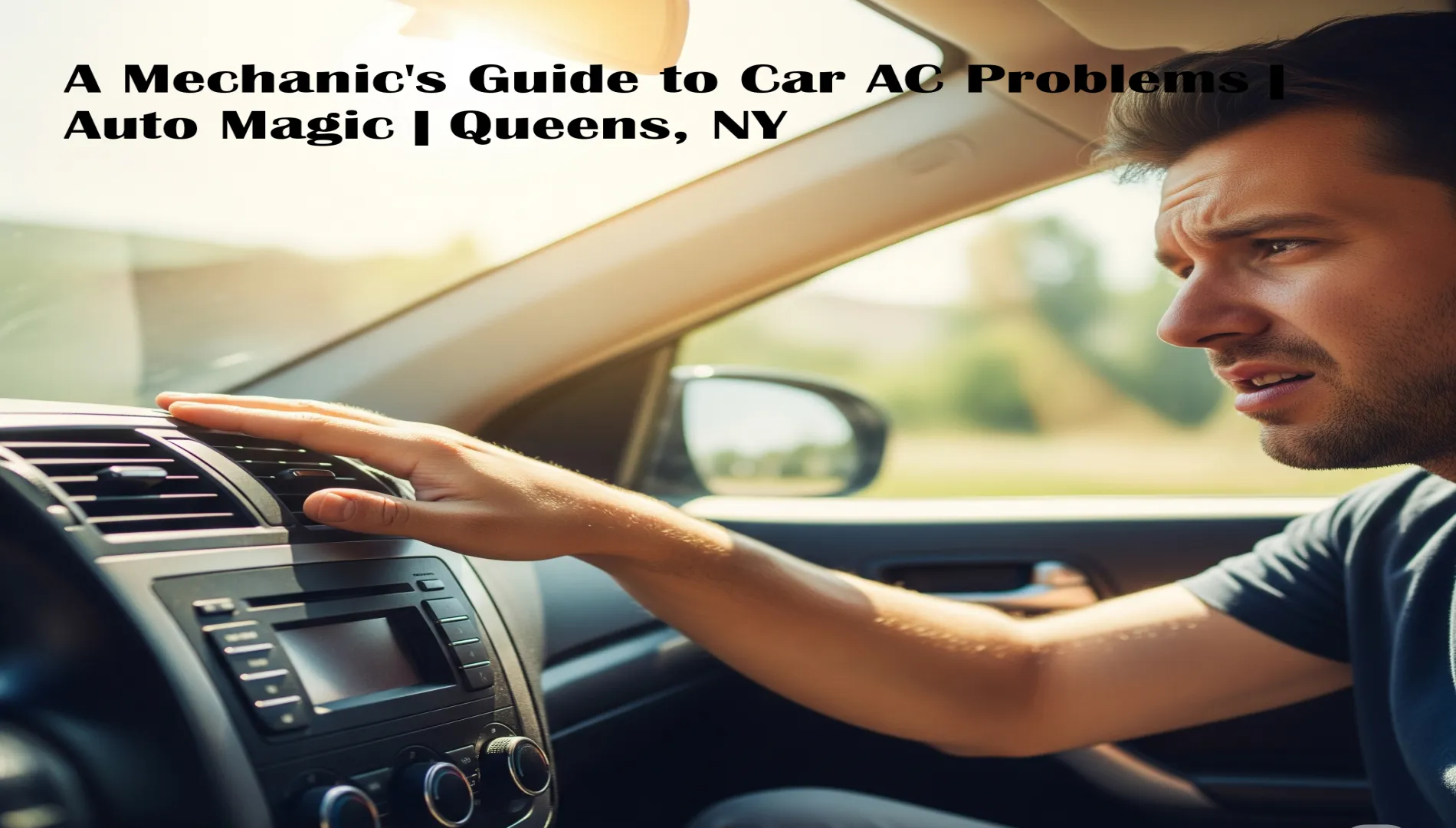 A Mechanic's Driving a Car, Guide to Car AC Problems | Auto Magic | Queens, NY